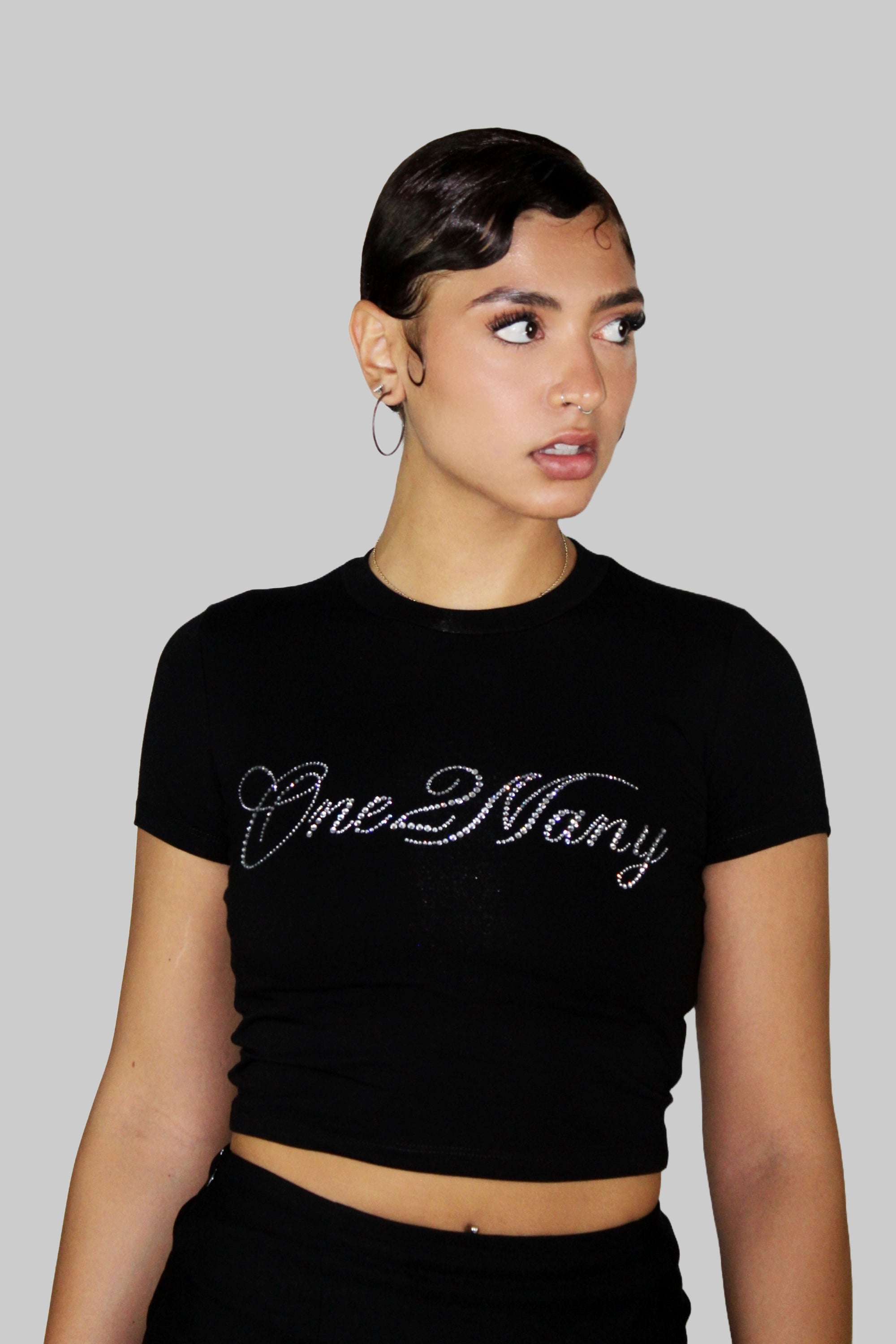 Members Only Diamanté Baby Tee