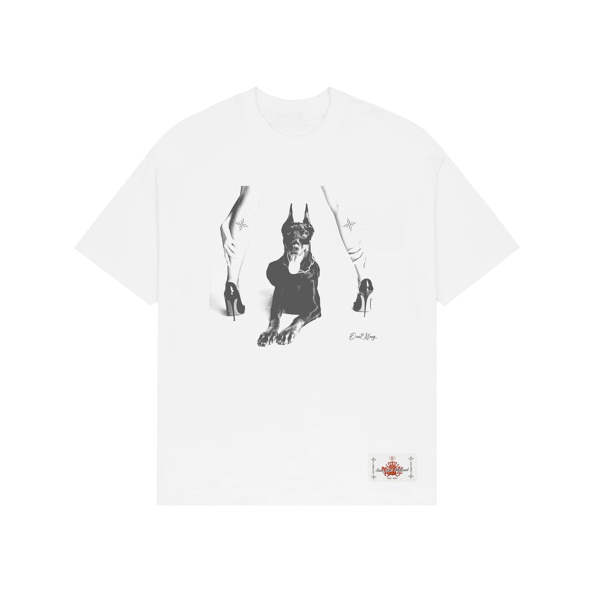 White Doberman T-Shirt