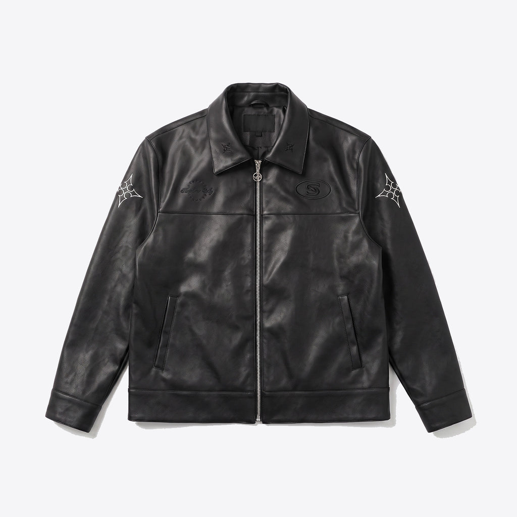 Members Only Embossed Leather Jacket
