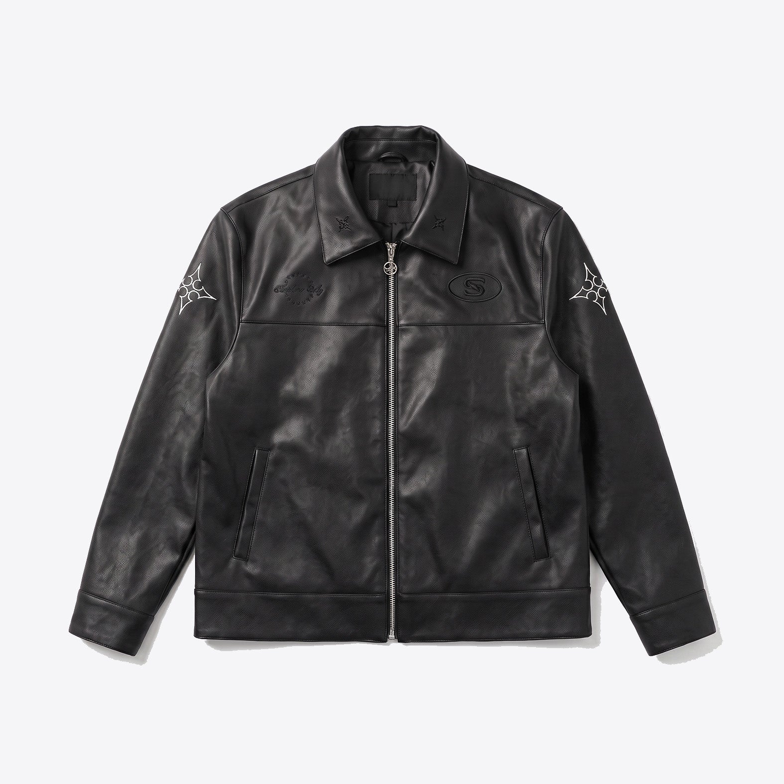 Members Only Embossed Leather Jacket